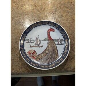 1972 Plate 1100 years, Stavanger Norway 8 inch festive history